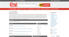 Desktop Screenshot of ir.conns.com